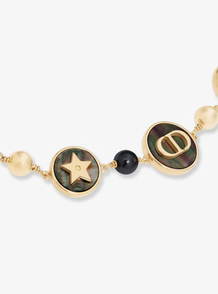 Dior D-Luck Metal Necklace With Gold Finishes