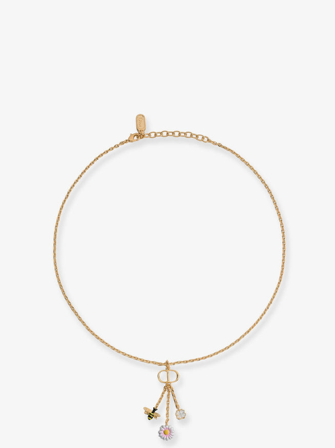 Dior Cd Garden Necklace Uni Goldwhite