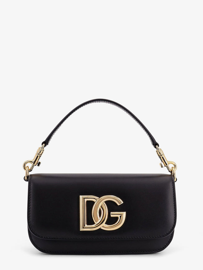 Dolce & Gabbana 3.5 Leather Crossbody Bag Uni Nero
