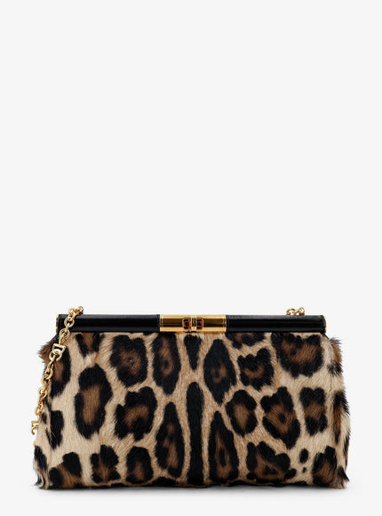 Dolce & Gabbana Marlene Pony Skin Shoulder Bag Uni Leopardato