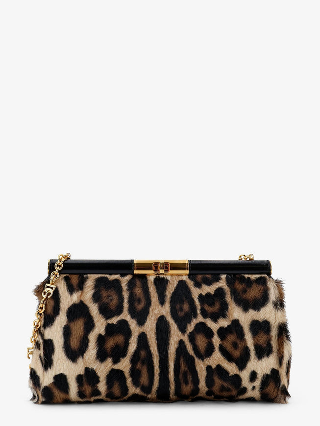 Dolce & Gabbana Marlene Pony Skin Shoulder Bag Uni Leopardato