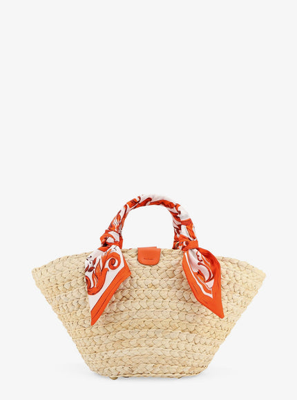 Dolce & Gabbana Maiolica Shoulder Bag In Leather And Raffia