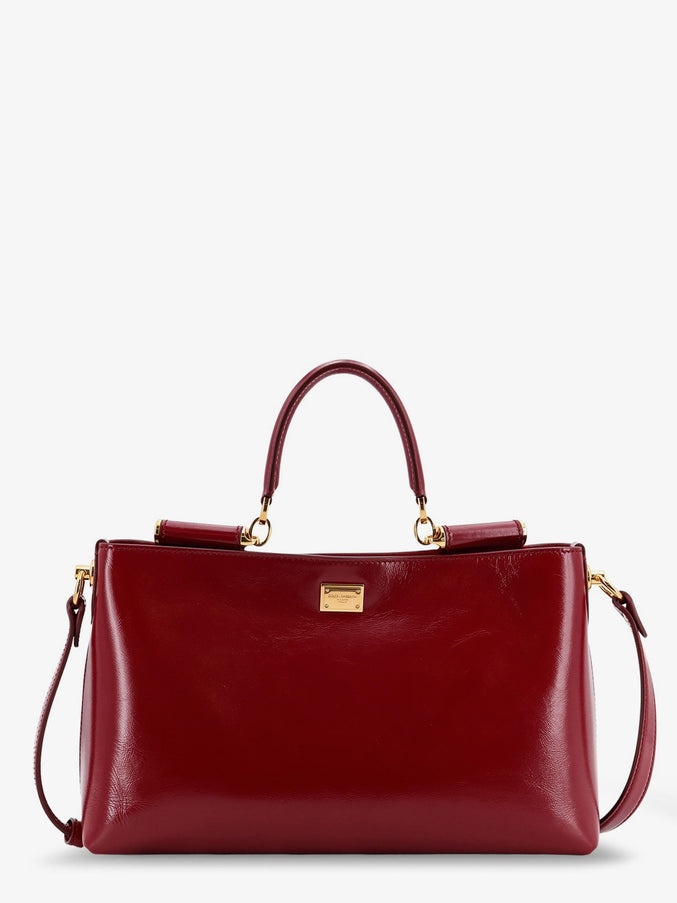 Dolce & Gabbana Leather Crossbody Bag Uni Tono Rosso Scuro