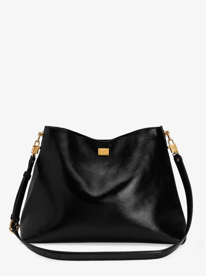Dolce & Gabbana Vittoria Leather Crossbody Bag Uni Nero