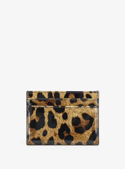 Dolce & Gabbana Hammered Leather Card Holder
