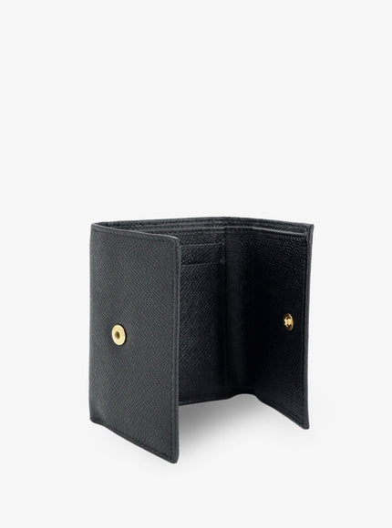 Dolce & Gabbana Hammered Leather Wallet With Animal Print
