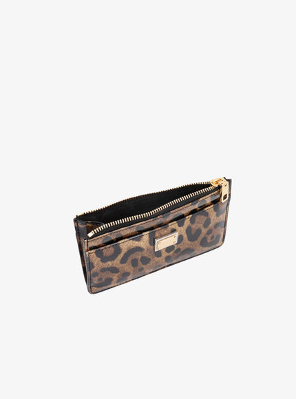 Dolce & Gabbana Hammered Leather Card Holder