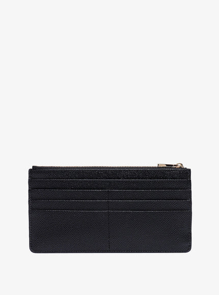 Dolce & Gabbana Hammered Leather Card Holder With Metal Tag