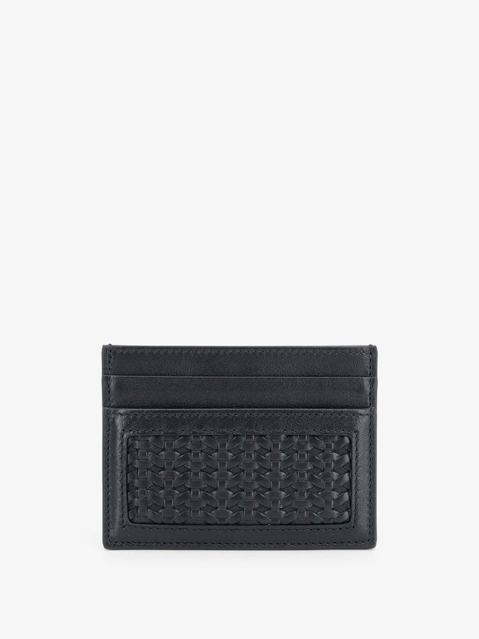 Dolce & Gabbana Leather Card Holder With Metal Logo Tag