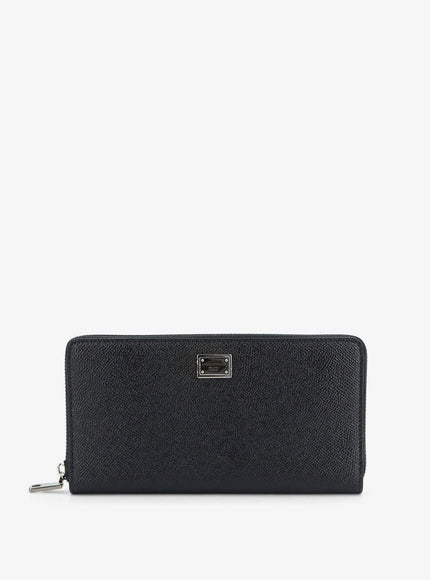 Dolce & Gabbana Hammered Leather Wallet Uni Nero