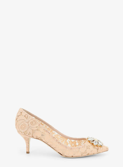 Dolce & Gabbana Bellucci In Lurex Lace Decolletè 40.5 Albicocca