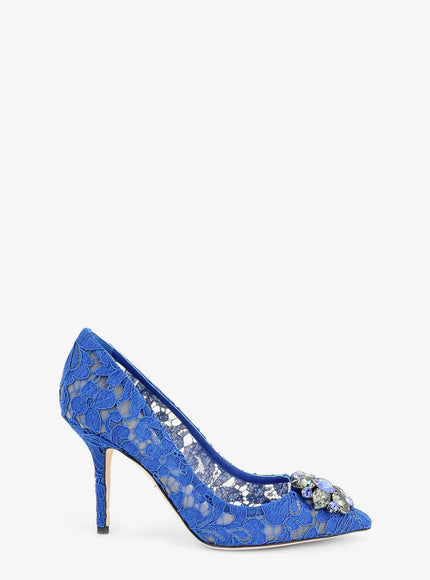 Dolce & Gabbana Bellucci Lace Décolleté Blu