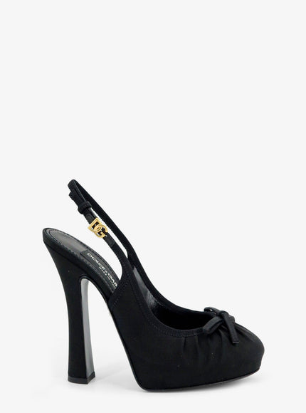 Dolce & Gabbana Satin Décolleté Oronero