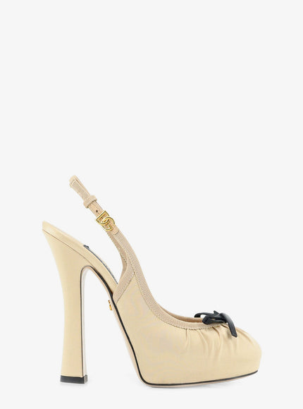 Dolce & Gabbana Satin Décolleté Crema