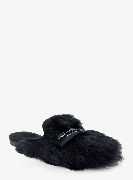 Dolce & Gabbana Sheepskin And Suede Sandals