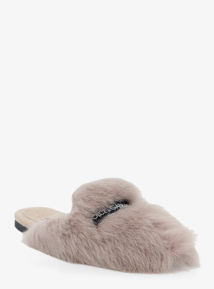 Dolce & Gabbana Sheepskin And Suede Sandals