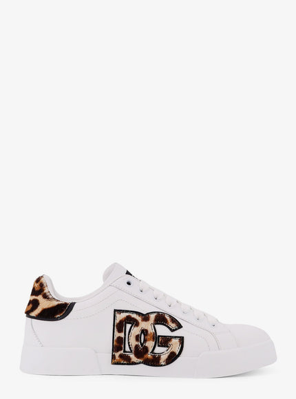 Dolce & Gabbana Portofino Letaher Light Strobel Sneakers Neroleo
