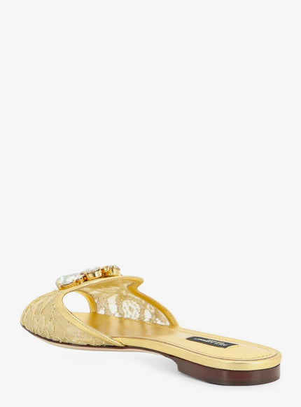 Dolce & Gabbana Rainbow Lurex Lace Sandals