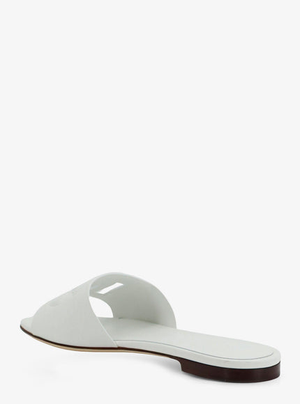 Dolce & Gabbana Leather Sandals With Dg Millennials Logo