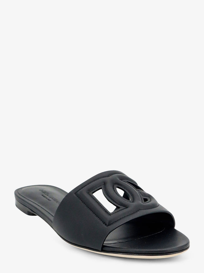 Dolce & Gabbana Leather Sandals With Dg Millennials Logo
