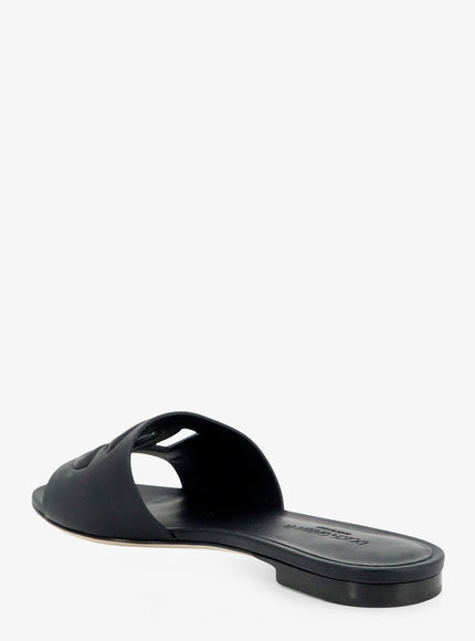 Dolce & Gabbana Leather Sandals With Dg Millennials Logo
