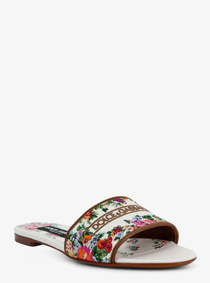 Dolce & Gabbana Maiolica Sandals With All-Over Embroidery