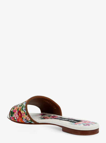 Dolce & Gabbana Maiolica Sandals With All-Over Embroidery