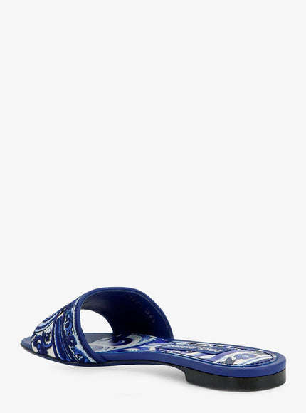 Dolce & Gabbana Maiolica Sandals With All-Over Embroidery