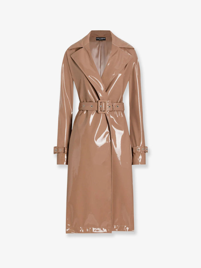 Dolce & Gabbana Vinyl Trench 40 Cipria