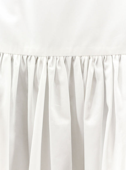 Dolce & Gabbana Flounced Poplin Long Skirt