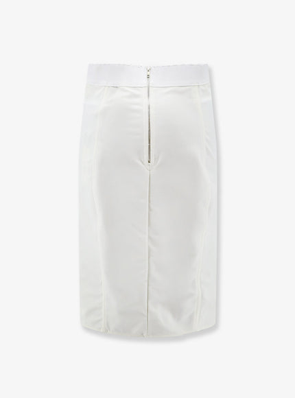 Dolce & Gabbana Satin And Powernet Midi Skirt