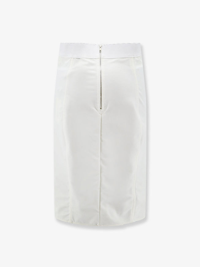 Dolce & Gabbana Satin And Powernet Midi Skirt