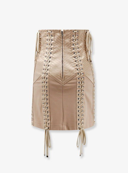 Dolce & Gabbana Shiny Satin Mini Skirt