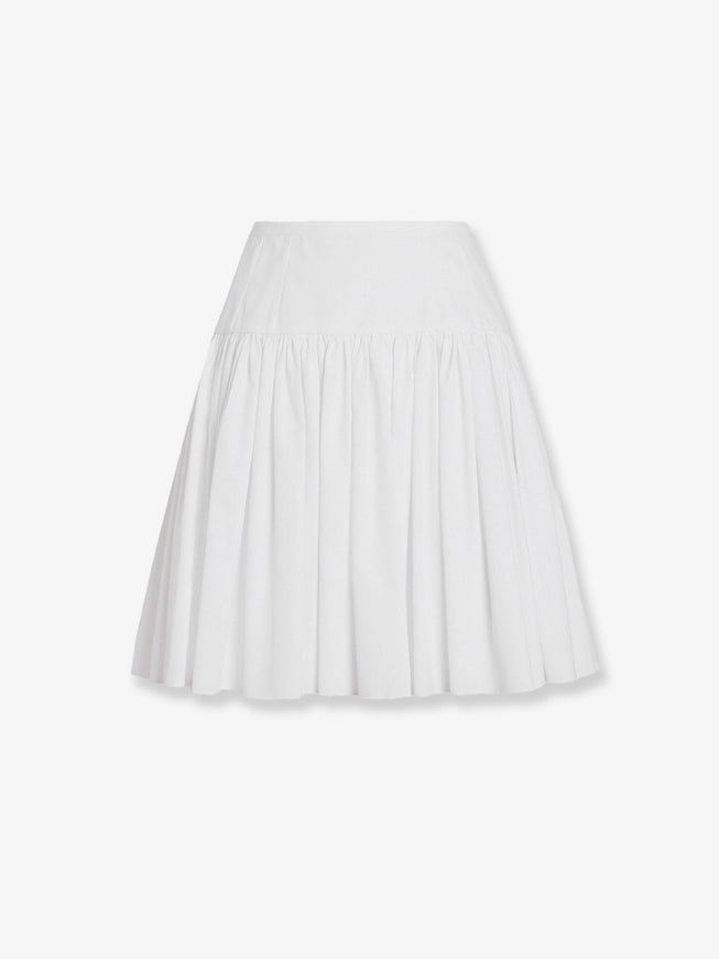 Dolce & Gabbana Cotton Circle Skirt 44 Bianco