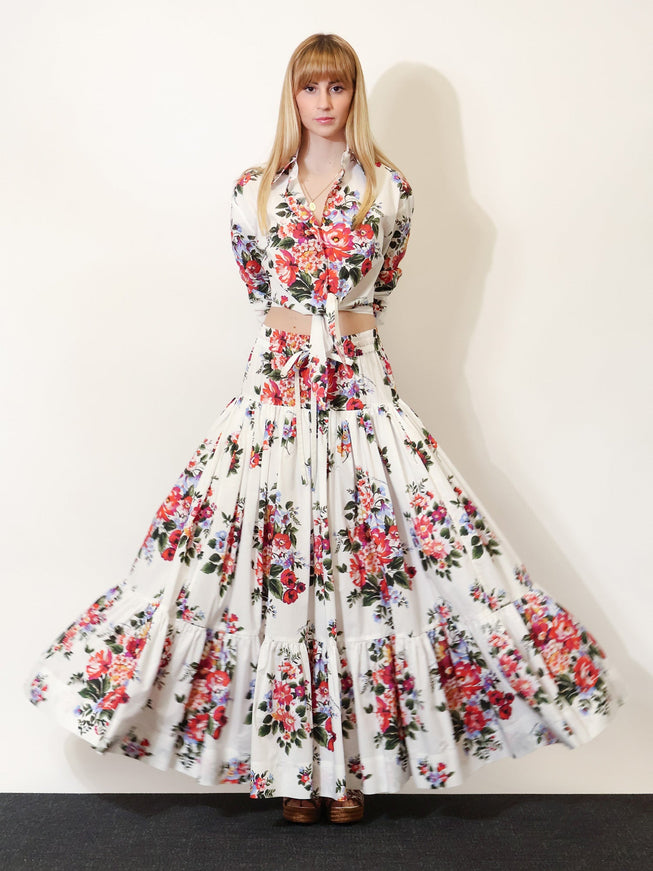 Dolce & Gabbana Cotton Long Skirt