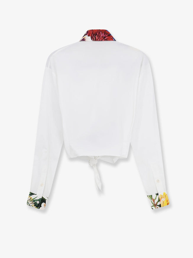 Dolce & Gabbana Cotton Shirt With Knot
