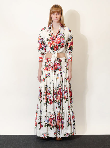 Dolce & Gabbana Cotton Shirt With Multicolor Print