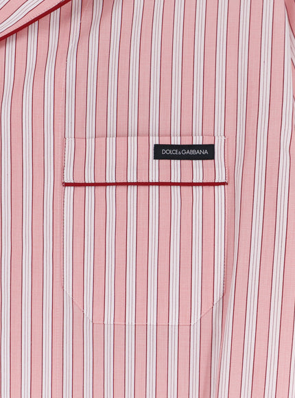 Dolce & Gabbana Striped Cotton Pajama Shirt