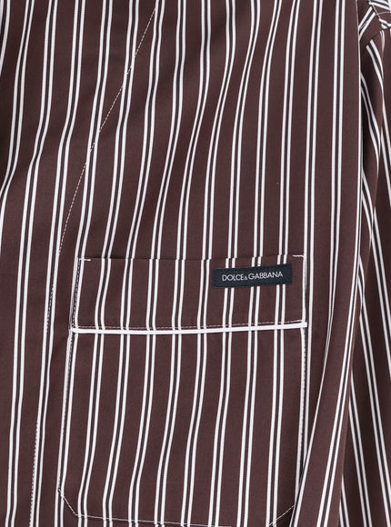 Dolce & Gabbana Camicia Pigiama Vanity In Popeline
