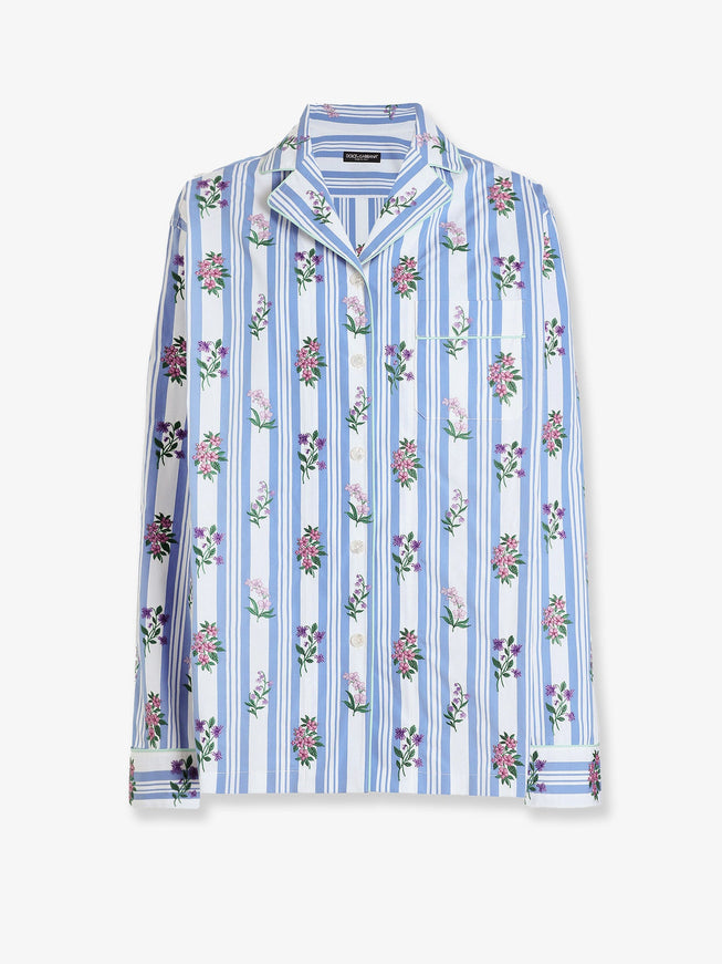 Dolce & Gabbana Pajamas Cotton Poplin Shirt 44 Rigato
