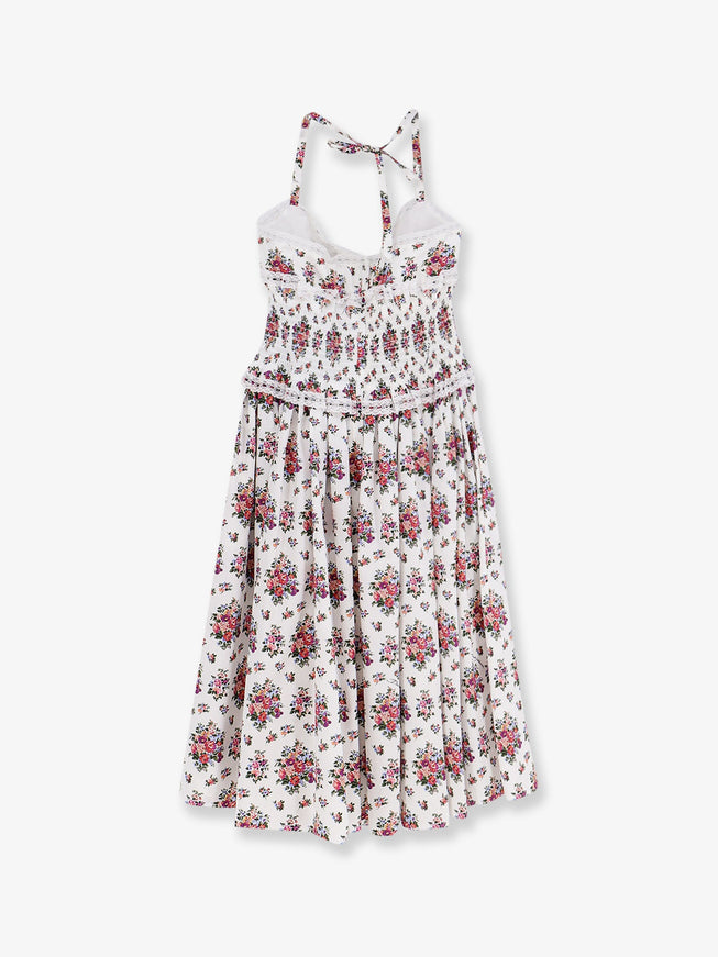 Dolce & Gabbana Poplin Dress With Mazzolini Di Fiori Print
