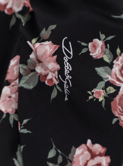 Dolce & Gabbana Stretch Silk Mini Dress With Iconic Print