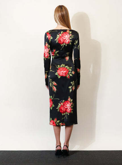 Dolce & Gabbana Viscose Dress With Iconic Print