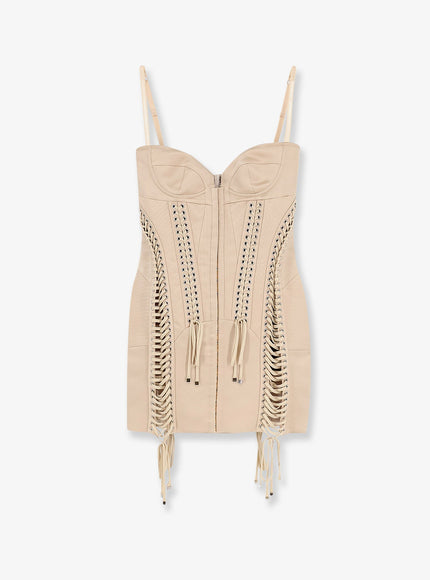 Dolce & Gabbana Duchess Dress With Balconette Beige