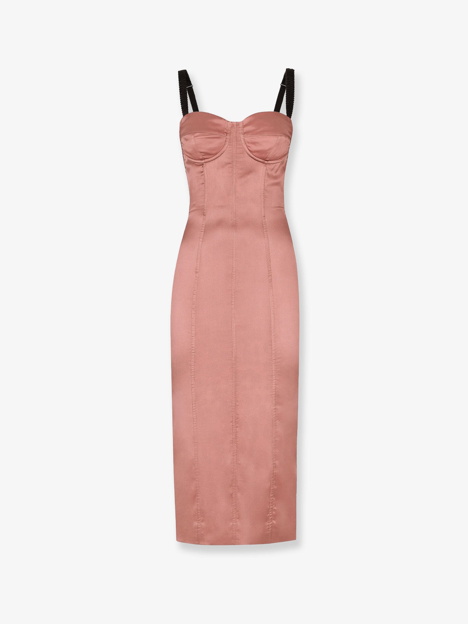 Dolce & Gabbana Satin Calf-length Corset Dress