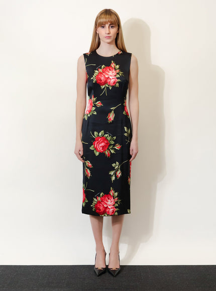 Dolce & Gabbana Viscose Dress With Iconic Print