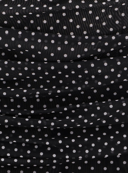 Dolce & Gabbana Polka-Dots Dress With Drapery