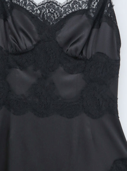 Dolce & Gabbana Slip Dress With Lace Details