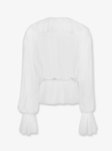 Dolce & Gabbana Chiffon Shirt With Volant