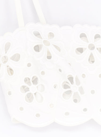 Dolce & Gabbana Cotton Top With Cut-Out Embroidery